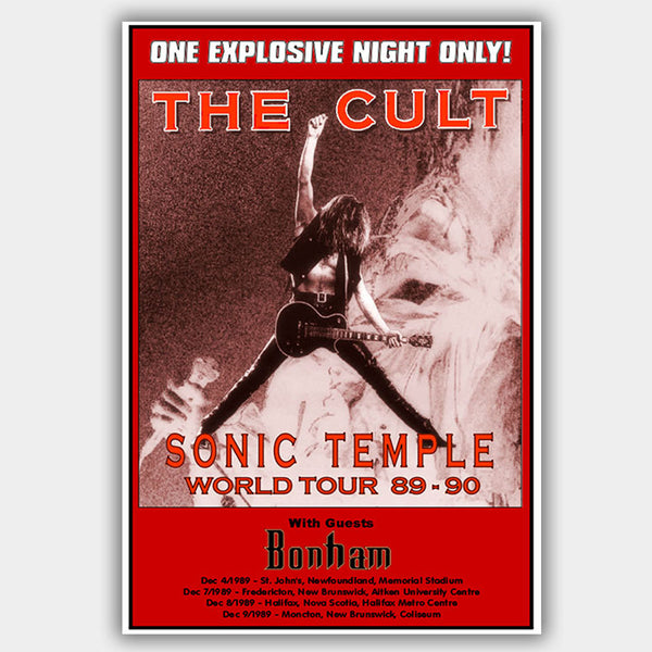 Cult (1989) - Concert Poster - 13 x 19 inches – PosterAlley