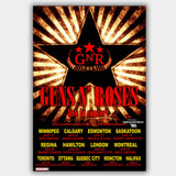 Guns N' Roses with Danko Jones (2010) - Concert Poster - 13 x 19 inches